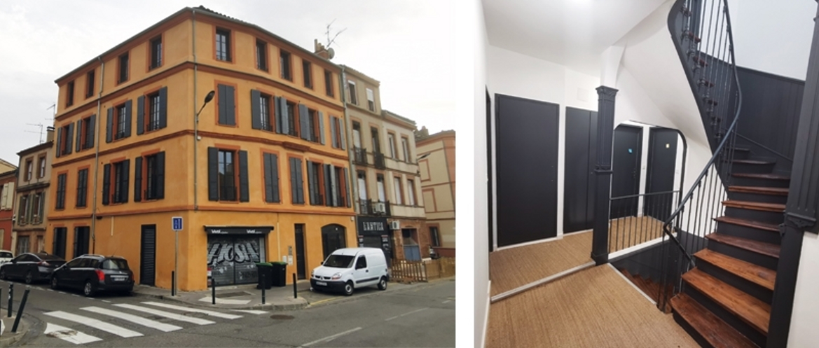Rénovation et surélévation d'un immeuble existant en centre-ville de Toulouse.