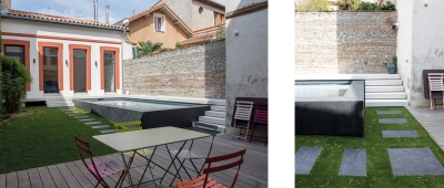 Poolhouse et piscine dans le quartier Marengo - Architecte sur Toulouse