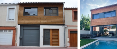 Rénovation et surélévation d’une maison existante - Architecte sur Toulouse